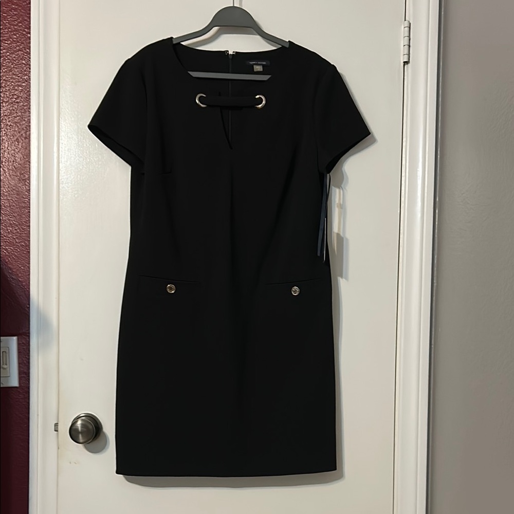 Tommy Hilfiger Black Sheath Mini Dress